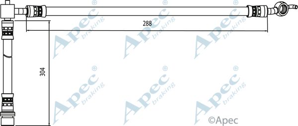 APEC BRAKING stabdžių žarnelė HOS4084